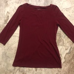 Maroon 3/4 Length Shirt